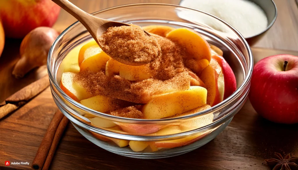 cinnamon rolls and apple pie filling