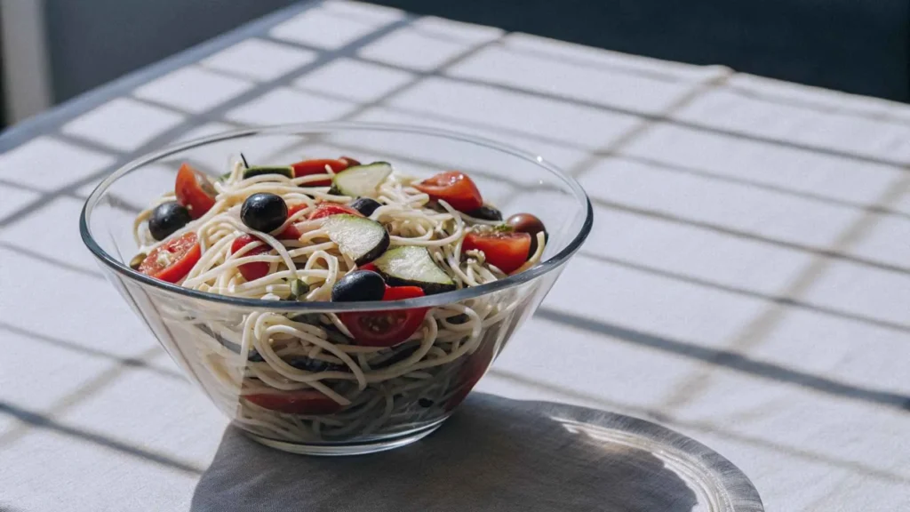 egg noodle pasta salad
